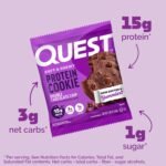 Quest Nutrition Double Chocolate Chip Protein Cookie,  12 Count - Image 4